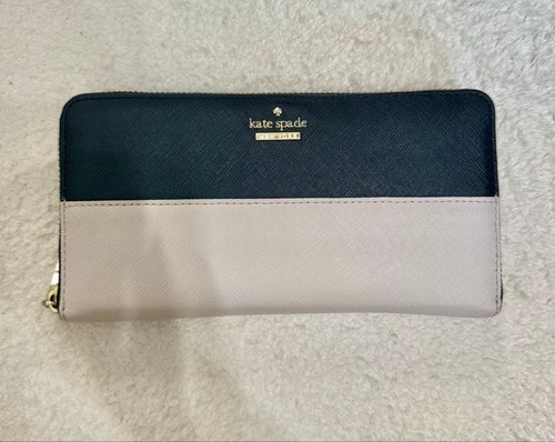 Kate spade long wallet - spade, black